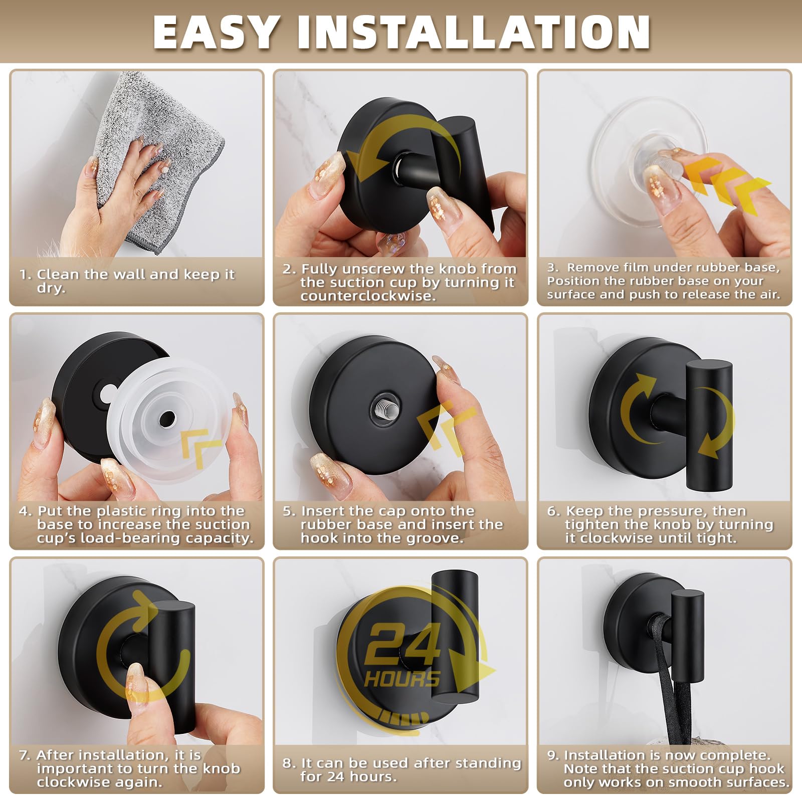 Suction Cup Hooks for Shower