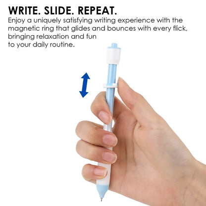 Slide & Bounce Magnetic Fidget Gel Pen