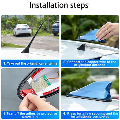 Shark Fin Antenna Cover for Hyundai ioniq 2017 2018 2019 2020 2021 2022 2023 2024 Antenna Cover Stylish Waterproof Dust-Proof Car Accessories White