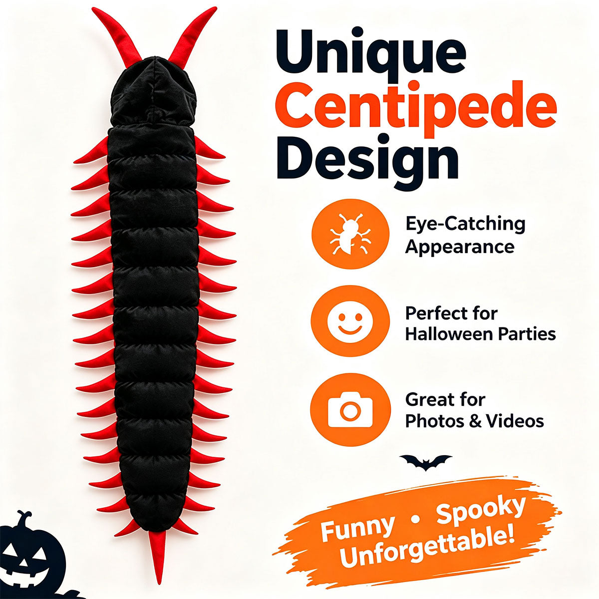 Halloween Cat Costume, Centipede Style Cat Outfit