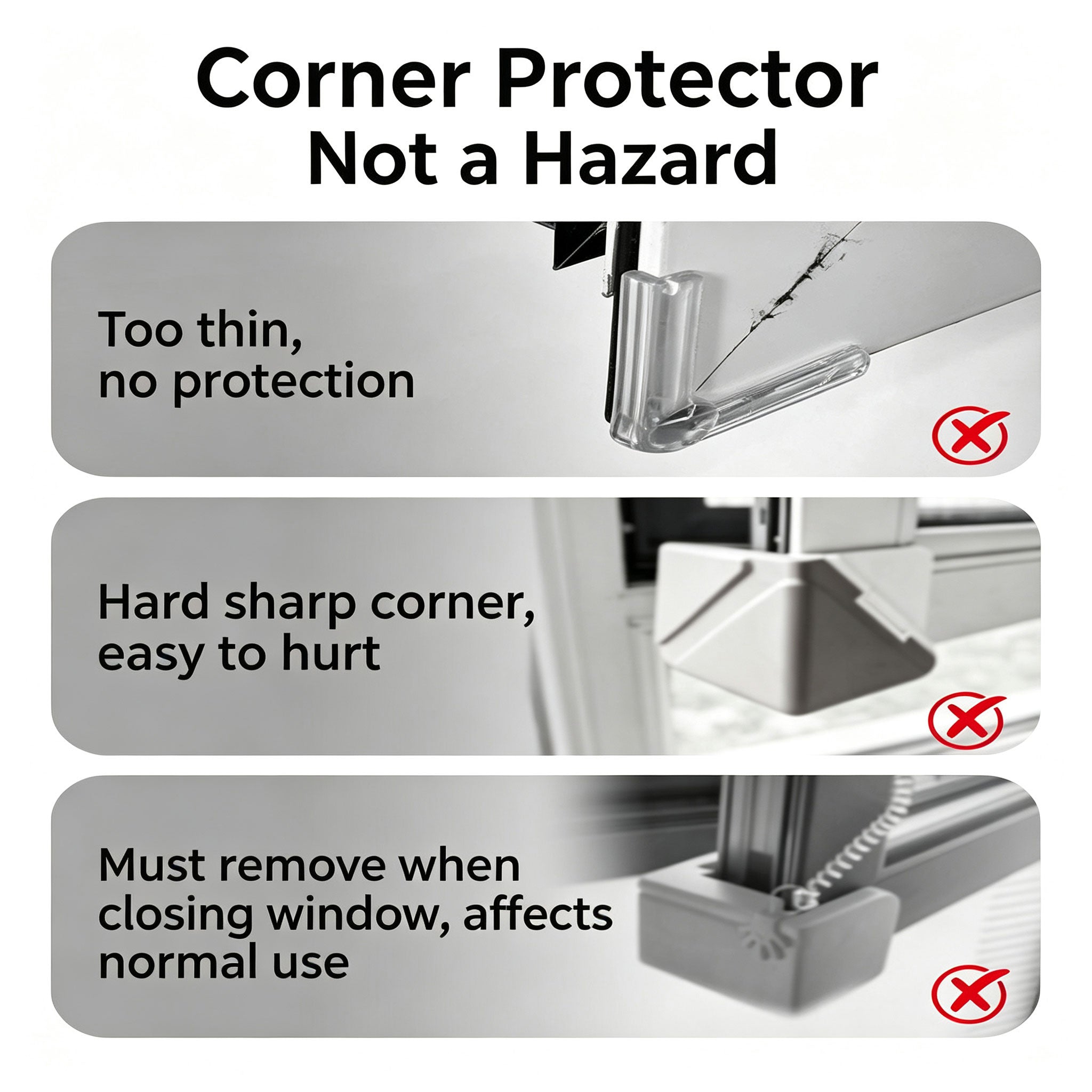 Nursery Window Corner Guard Soft Corner Bumper