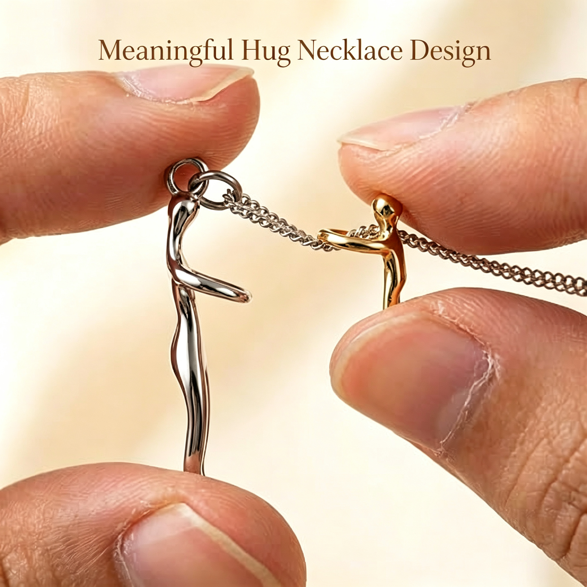 Family Hug Pendant Necklace  Jewelry for Women