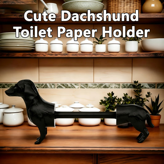 Cute Dachshund Dog Paper Towel Holder