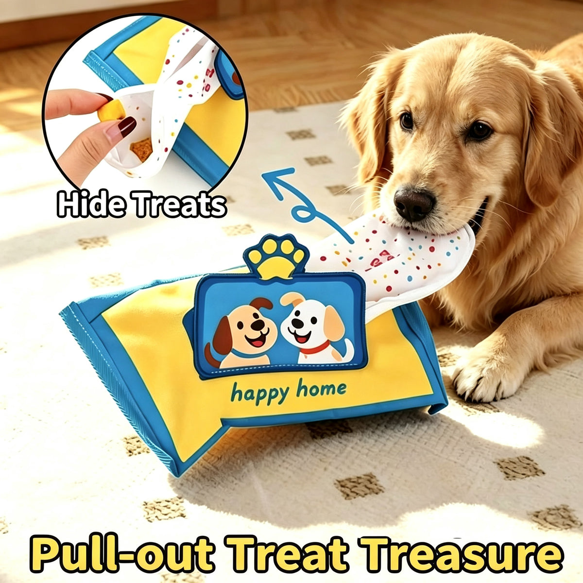 Wet Wipes Sniffing Tissue Toy for Dogs