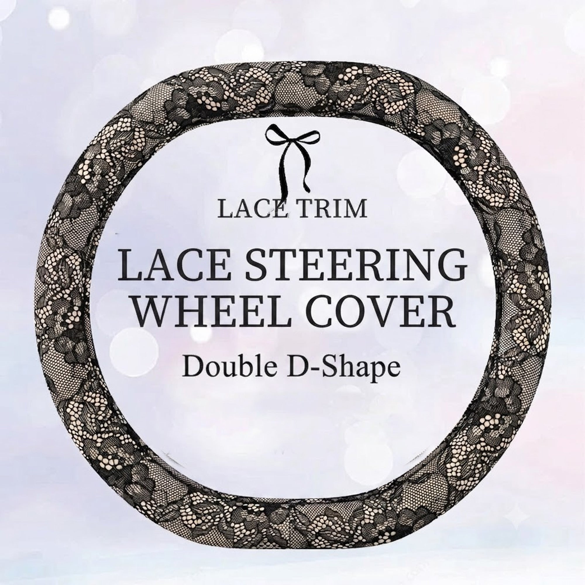 Car Wheel Cover 15 Inches Lace Pattern Anti-Slip Interior Decor