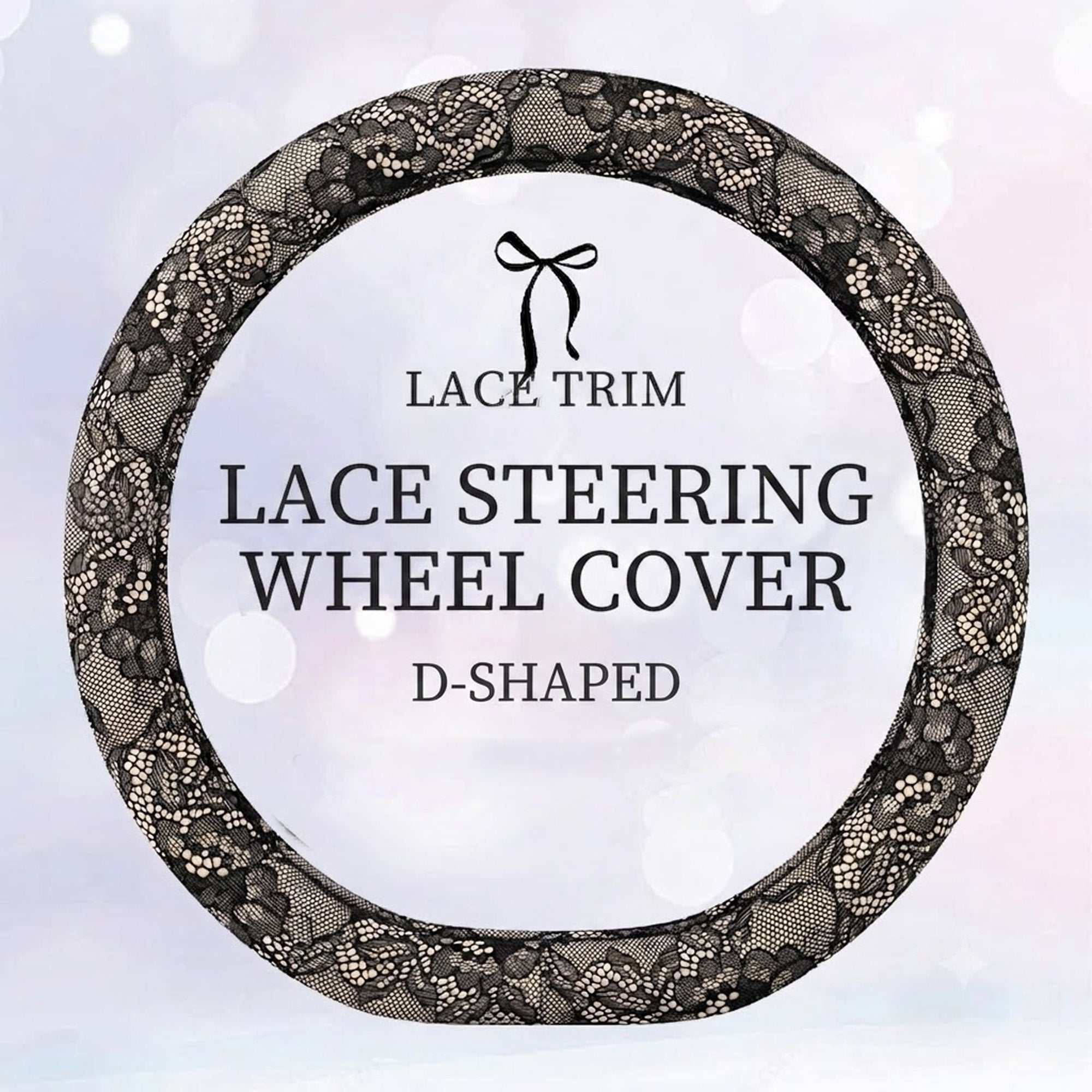 Car Wheel Cover 15 Inches Lace Pattern Anti-Slip Interior Decor