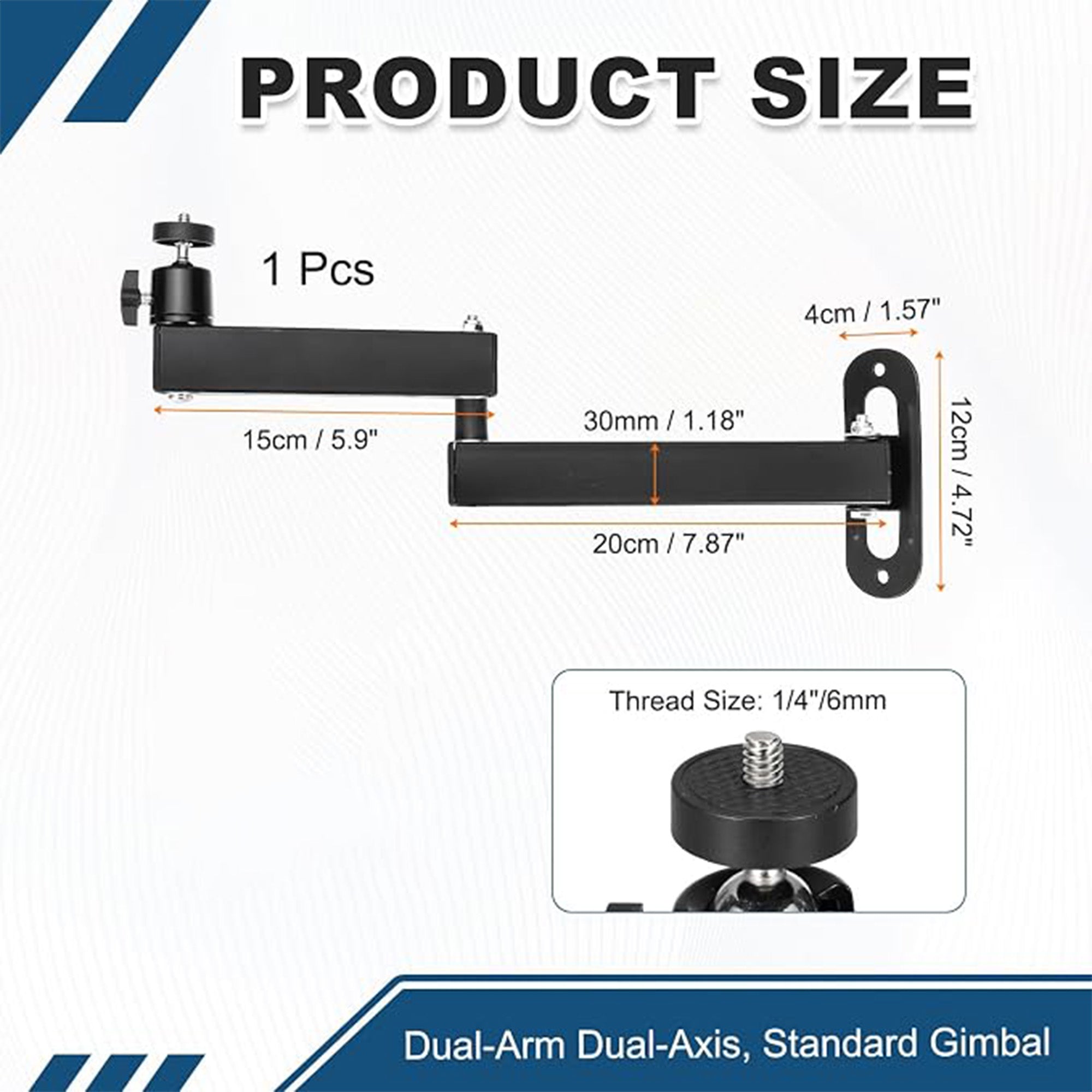 Adjustable Ceiling and Wall Projector Bracket Holder with Integrated Joint for Easy Setting Foldable Projector