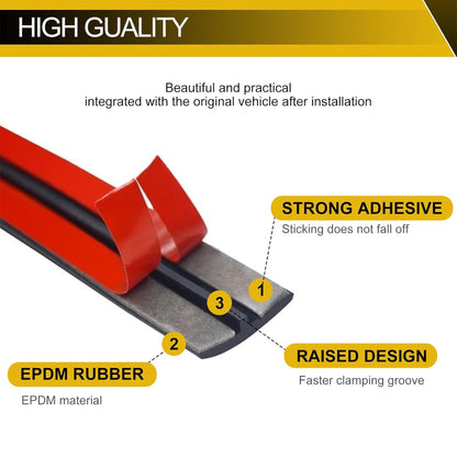 T-Shape Sealing Strip for Car Windshield, Front/Rear Trim
