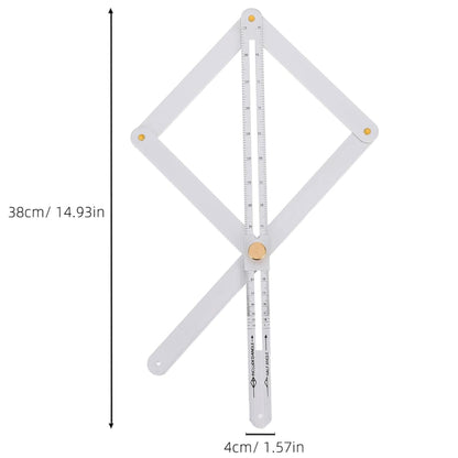 10-170° Fold Multifunctional Angle Measuring Goniometer Ruler