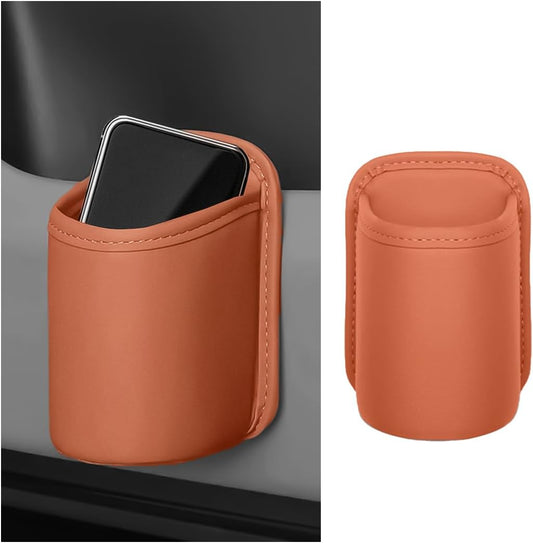Clip On Leather Cup Holder for Cars
