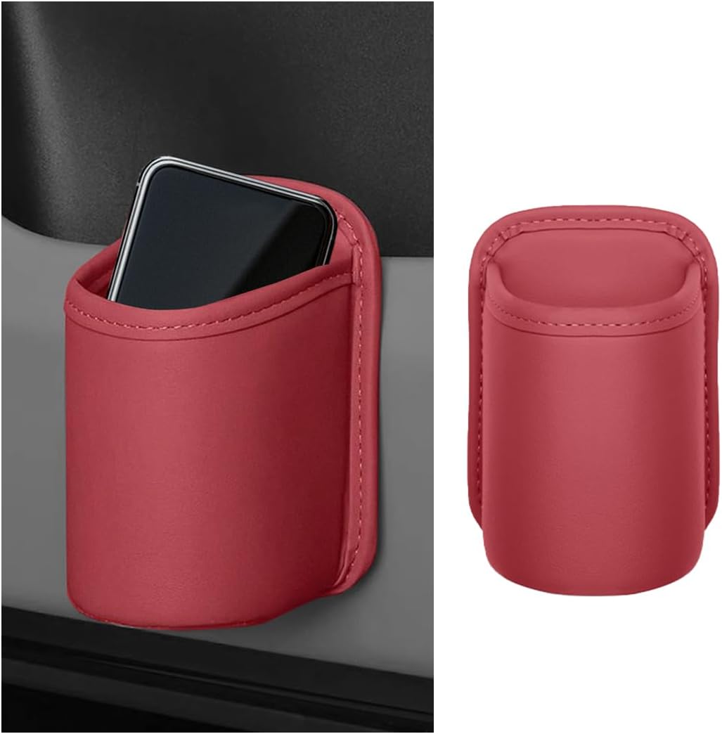 Clip On Leather Cup Holder for Cars