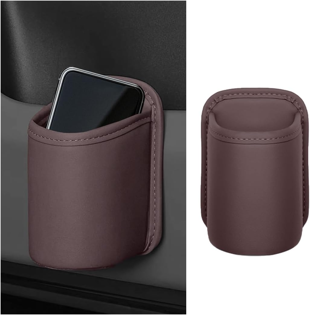 Clip On Leather Cup Holder for Cars