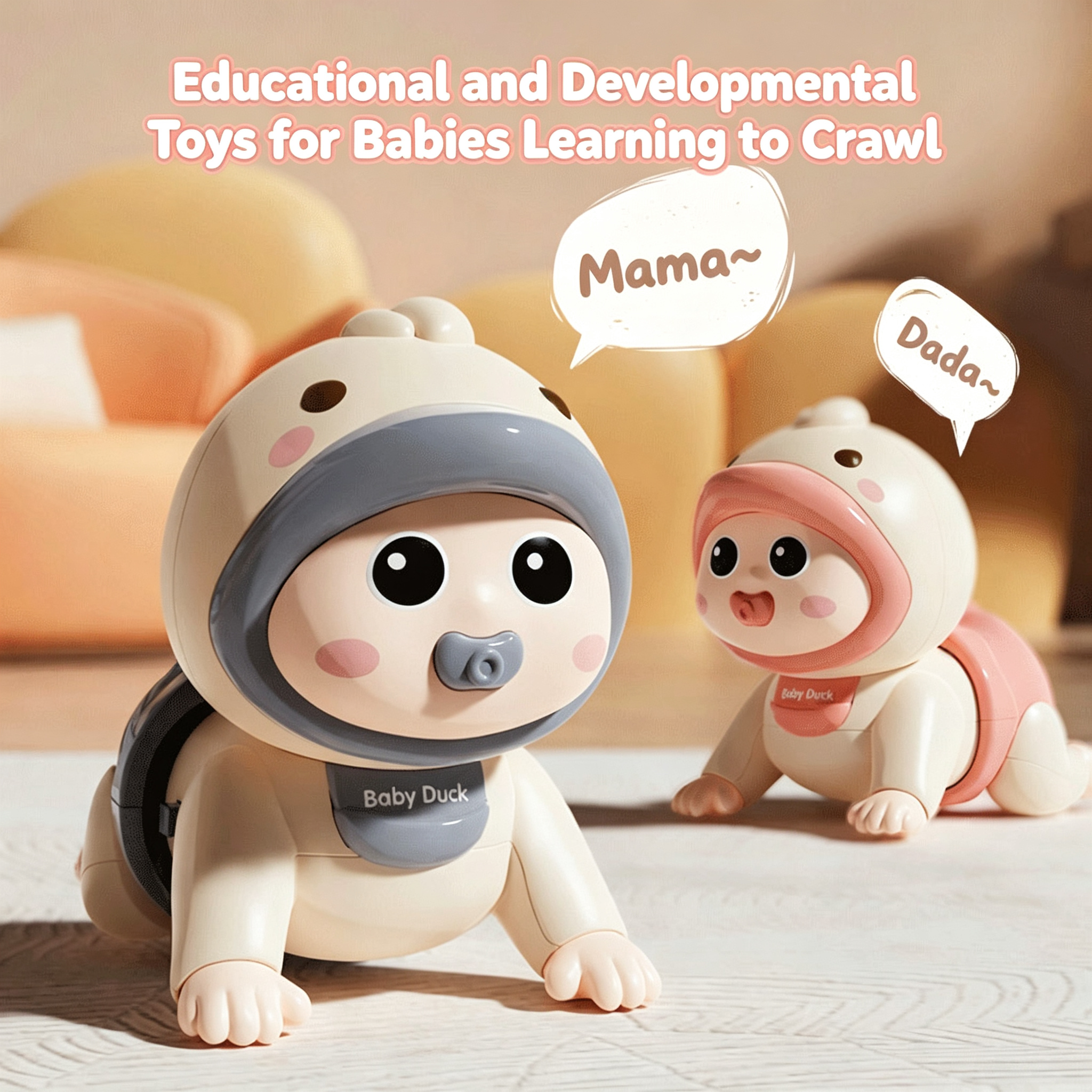 Musical Electric Toy for Babies Learning to Crawl Suitable for Early Education (Ages 6–8 Months)