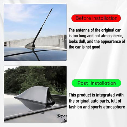Shark Fin Antenna Cover for Hyundai ioniq 2017 2018 2019 2020 2021 2022 2023 2024 Antenna Cover Stylish Waterproof Dust-Proof Car Accessories White