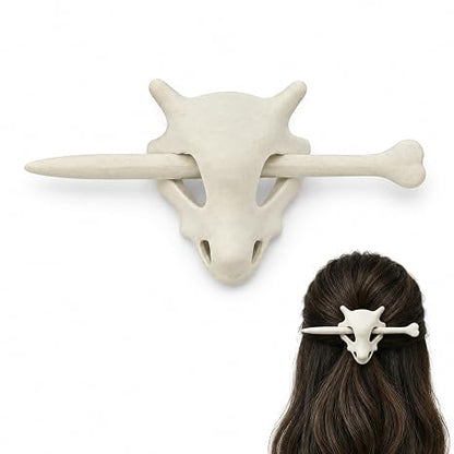 3D-Printed Creative Glow-in-the-Dark Skull Hair Clip