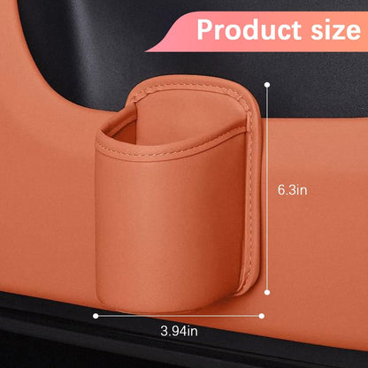 Clip On Leather Cup Holder for Cars