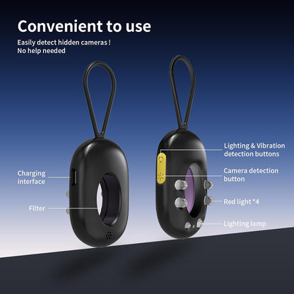 Hidden Camera Detectors Built-In Security Alarm, LED night lights & Flashlights