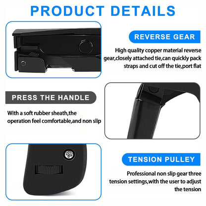 Fastening and Flush Cutting Tool with Steel Handle for Nylon Cable Ties