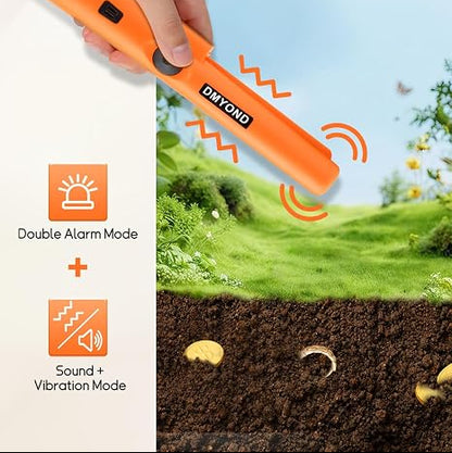 Metal Detector Pinpointer - Waterproof Handheld Pin Pointer Wand - Search Treasure Pinpointing Finder Probe for Kids & Adults