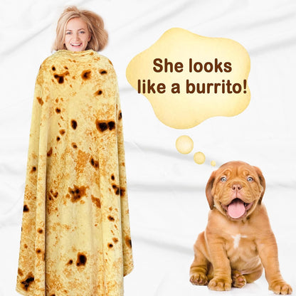 Indian Paratha – Cute Flannel Throw Blanket
