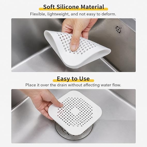 Floor Drain Pad With Suction Pad Kitchen Bathroom Anti Clogging Hair