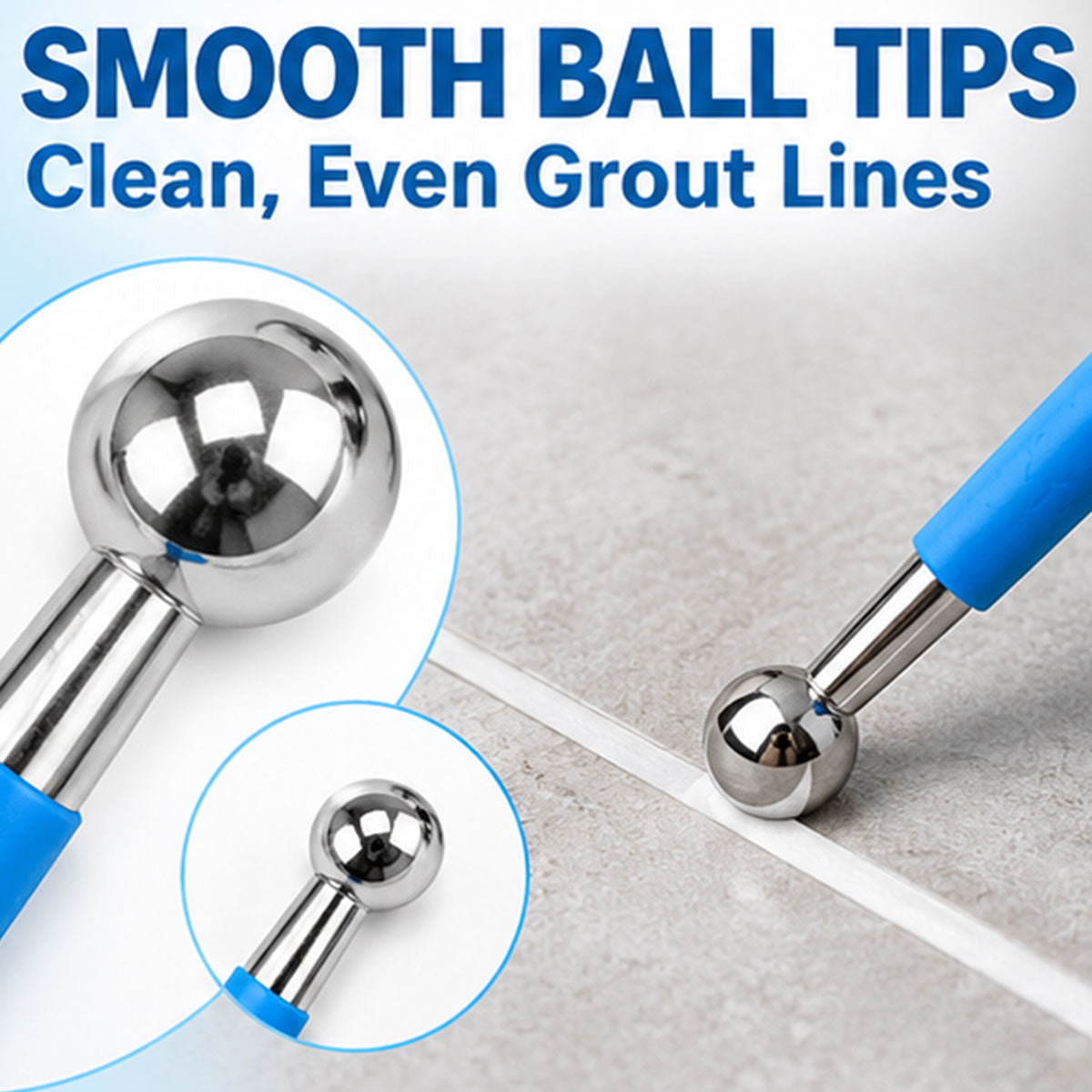 4-Piece Metal Ball-Tip Grouting Tool Set