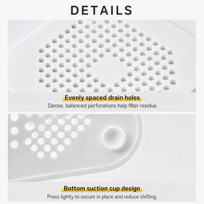 Floor Drain Pad With Suction Pad Kitchen Bathroom Anti Clogging Hair