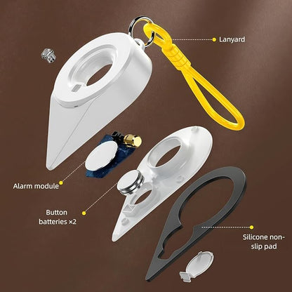 Portable Door Lock with Alarm for Travel  2-in-1 No Drill Door Stoppers for Home
