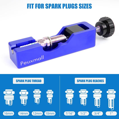 Spark Plug Gapping Tool with 32 Blade Steel Feeler Gauge