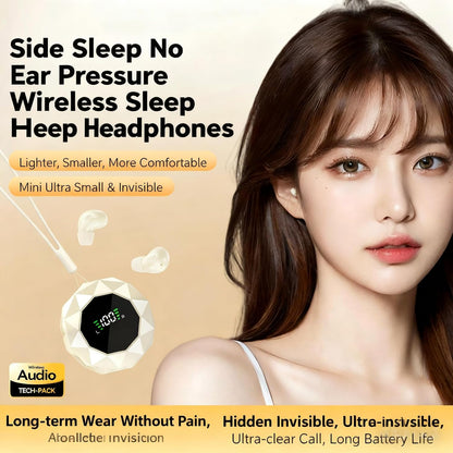Smallest Invisible Mini Earbuds Wireless Bluetooth Headset Low Profile Micro Tiny Discreet Hidden Earbudsfor Work  Small Headphones  Invisible Sleep