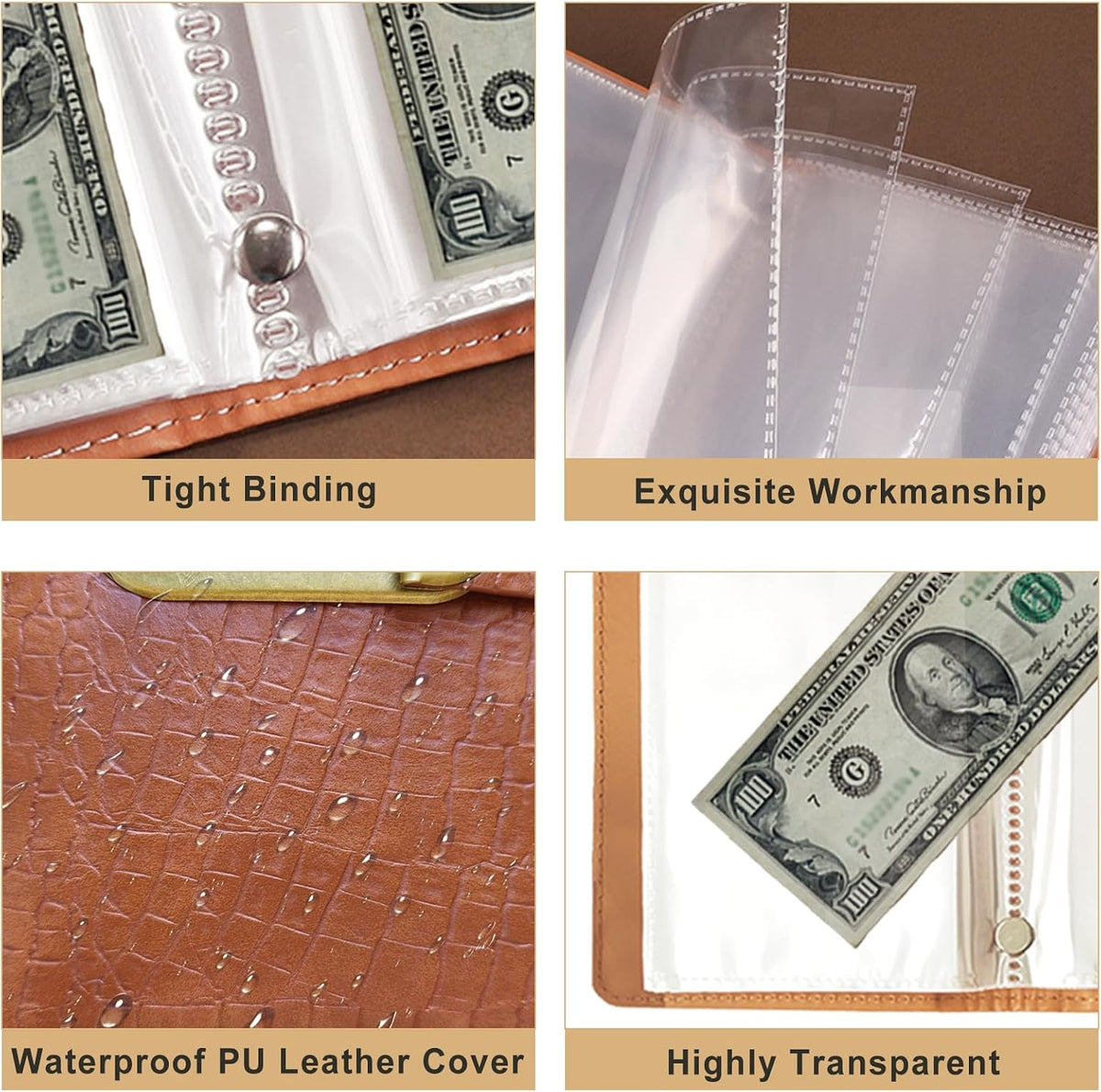 100 Envelope Money Challenge Book with Password Lock