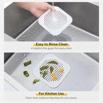 Floor Drain Pad With Suction Pad Kitchen Bathroom Anti Clogging Hair