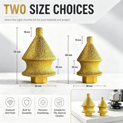 4-in-1 Brazed Diamond Chamfering for Tile Stone Marble