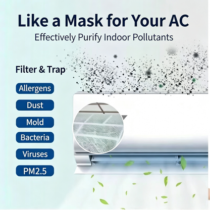 50 Sheets/Pck AC Filter Cotton, Ultra-Thin Dustproof Filter For Wall-Mounted Air Intake