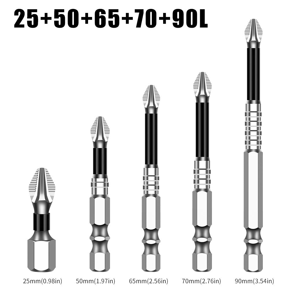 5 Pcs High Magnetic Screwdriver Drill Bit Set for Home Decoration, Car Repair