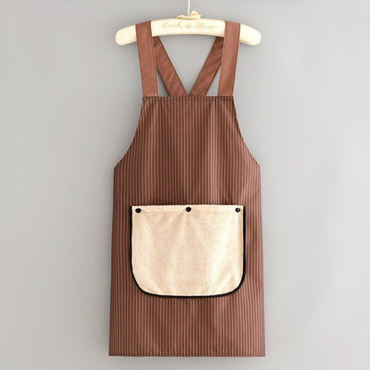 Cooking Apron Waterproof Cross Back