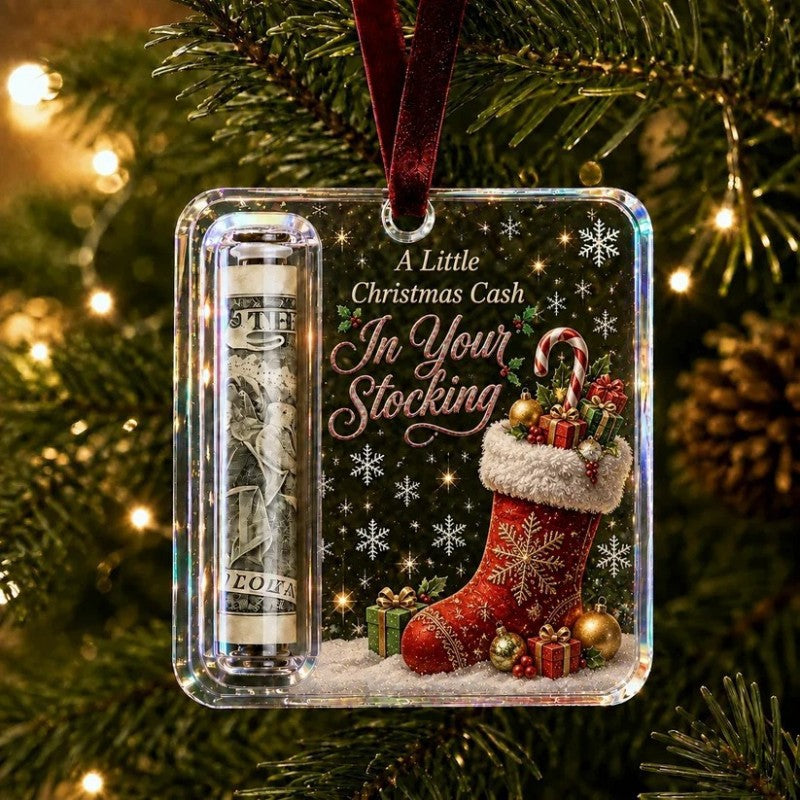 Christmas Cash Gift Ornament Money Holders Hanging Tree Decor