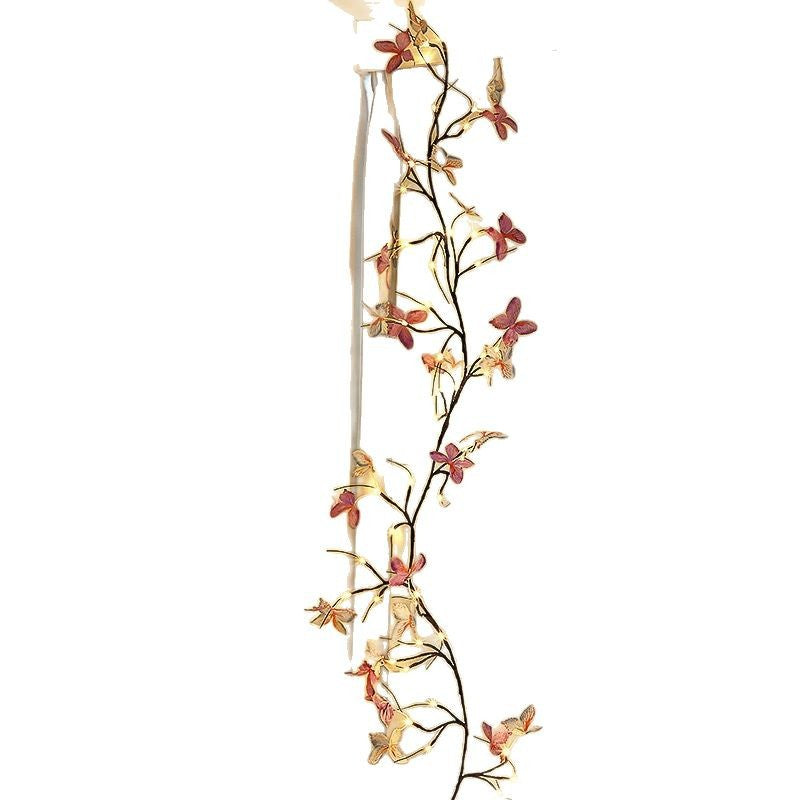 Drawelry LED Willow Vines Light DIY Enchanted Willow Vine Lights with Butterfly Butterfly Lights Indoor Wall (36 Lights (5.3ft))