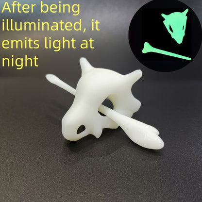 3D-Printed Creative Glow-in-the-Dark Skull Hair Clip