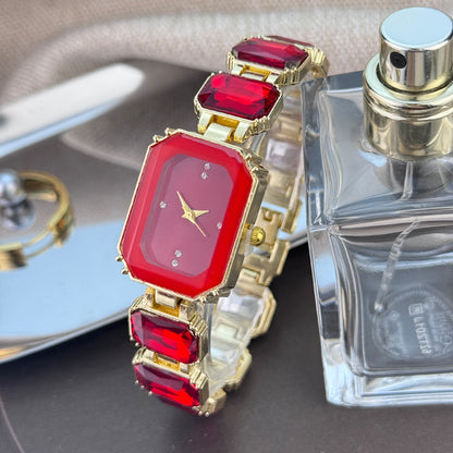 Luxury Women’s Crystal Bracelet Watch Minimalist Dial Diamond Bangle