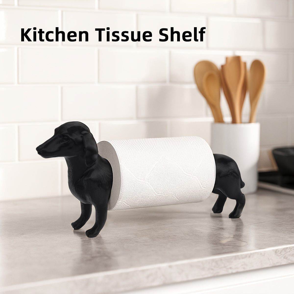 Cute Dachshund Dog Paper Towel Holder