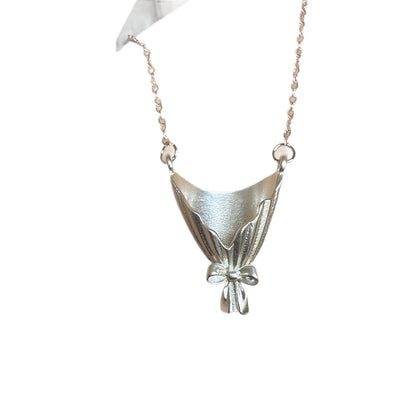 Diy flower bouquet necklace,Wearable flowers necklaces,Vase chain for insert real or dried flowers, Handmade customized gifts