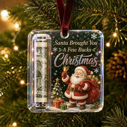 Christmas Cash Gift Ornament Money Holders Hanging Tree Decor