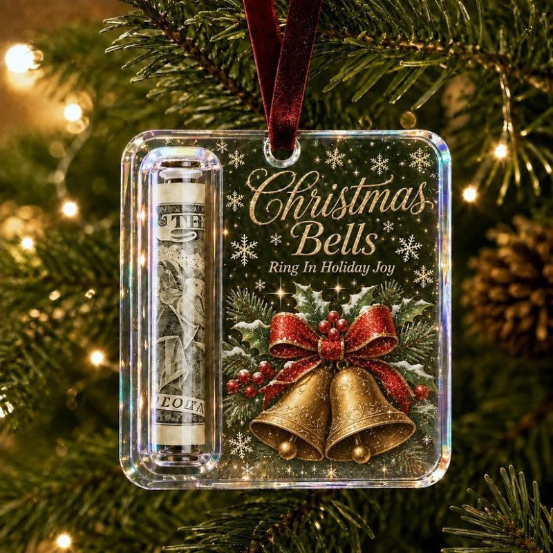 Christmas Cash Gift Ornament Money Holders Hanging Tree Decor