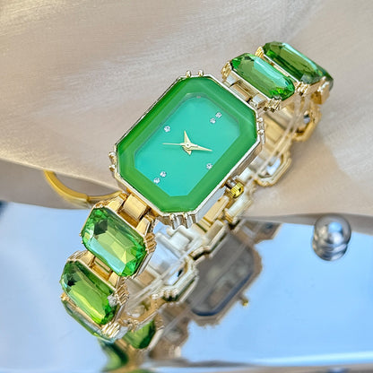 Luxury Women’s Crystal Bracelet Watch Minimalist Dial Diamond Bangle