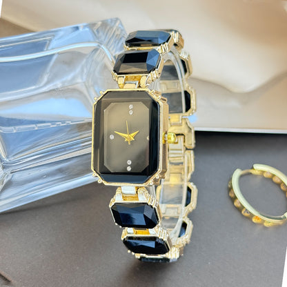 Luxury Women’s Crystal Bracelet Watch Minimalist Dial Diamond Bangle