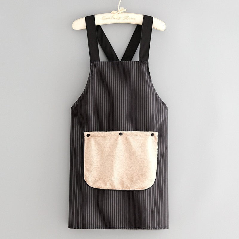 Cooking Apron Waterproof Cross Back