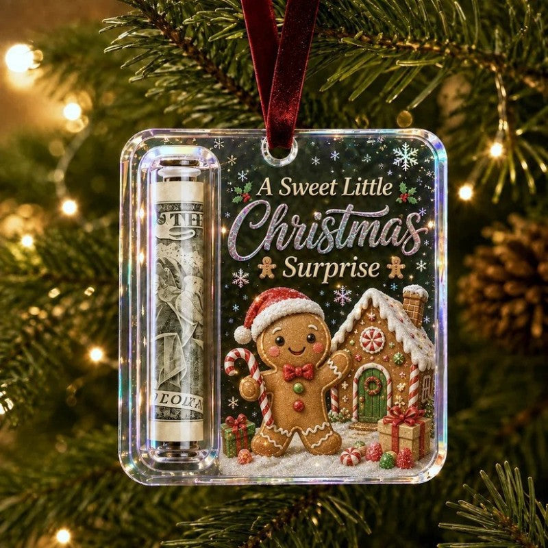 Christmas Cash Gift Ornament Money Holders Hanging Tree Decor