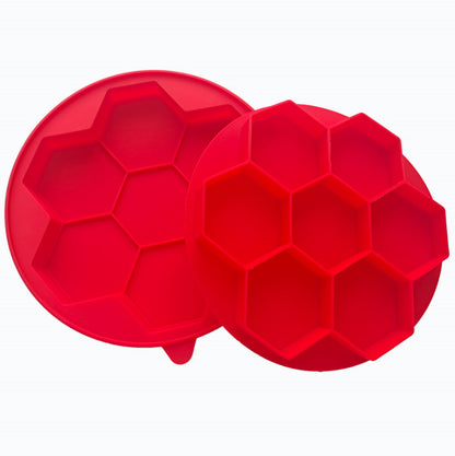 7-Hole Hexagonal Silicone Burger Patty Mold