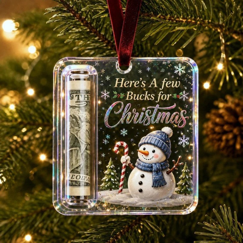 Christmas Cash Gift Ornament Money Holders Hanging Tree Decor